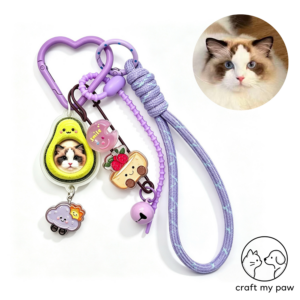 Personalized 3D Pet Keychain | Bagchain with Cute Character Hood